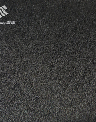G7685 black automotive PVC leather with fine embossed texture, suitable for car seat upholstery, door panels, yacht interiors and furniture applications