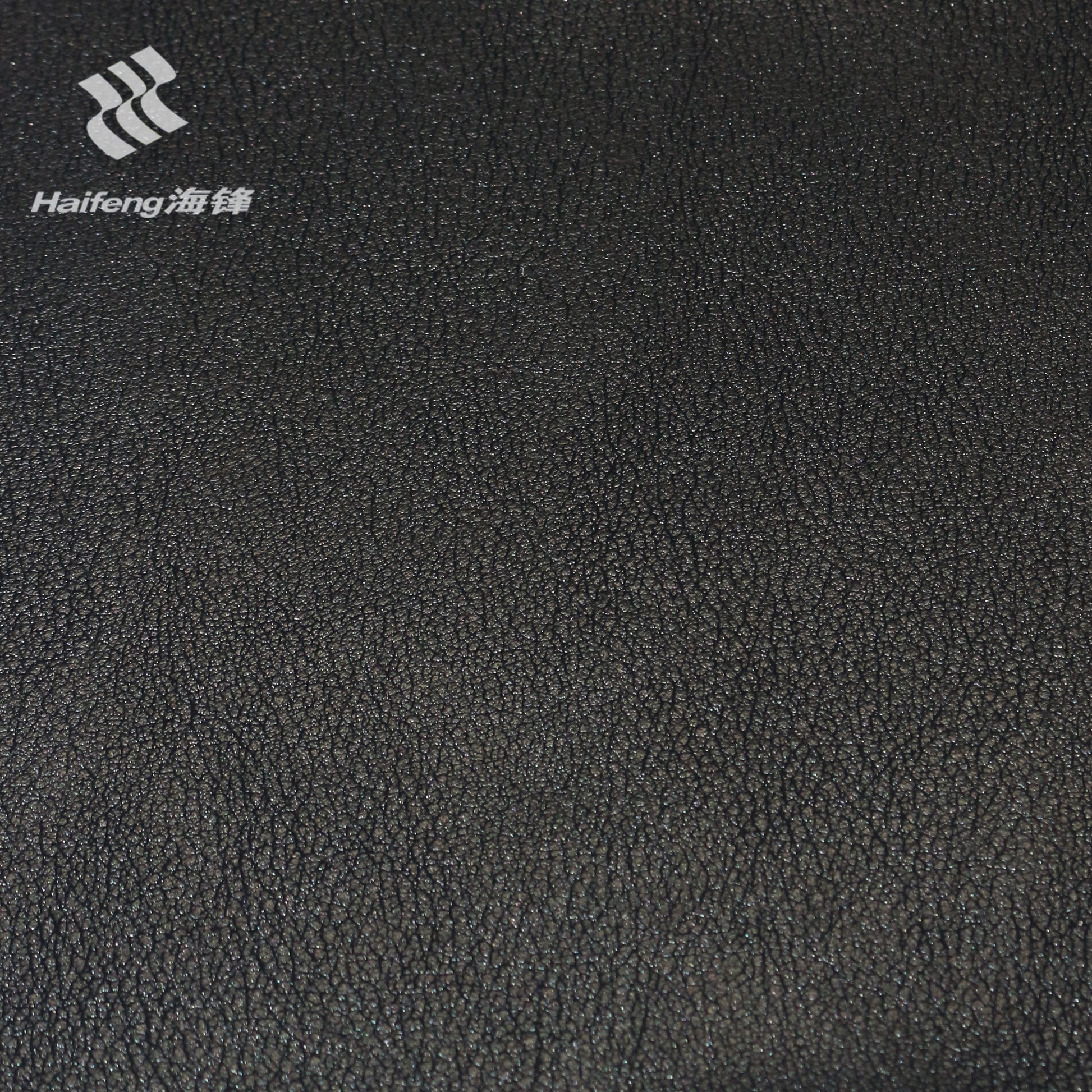 G7685 black automotive PVC leather with fine embossed texture, suitable for car seat upholstery, door panels, yacht interiors and furniture applications