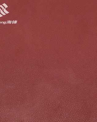 G7685A burgundy red automotive PVC leather with fine embossed texture, suitable for car seat upholstery, door panels, yacht interiors, sofa and furniture applications