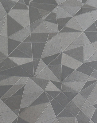 G7698 dark grey geometric PVC leather with sophisticated triangular embossed texture, perfect for car seats, headliners, door panels and high-end sofa upholstery
