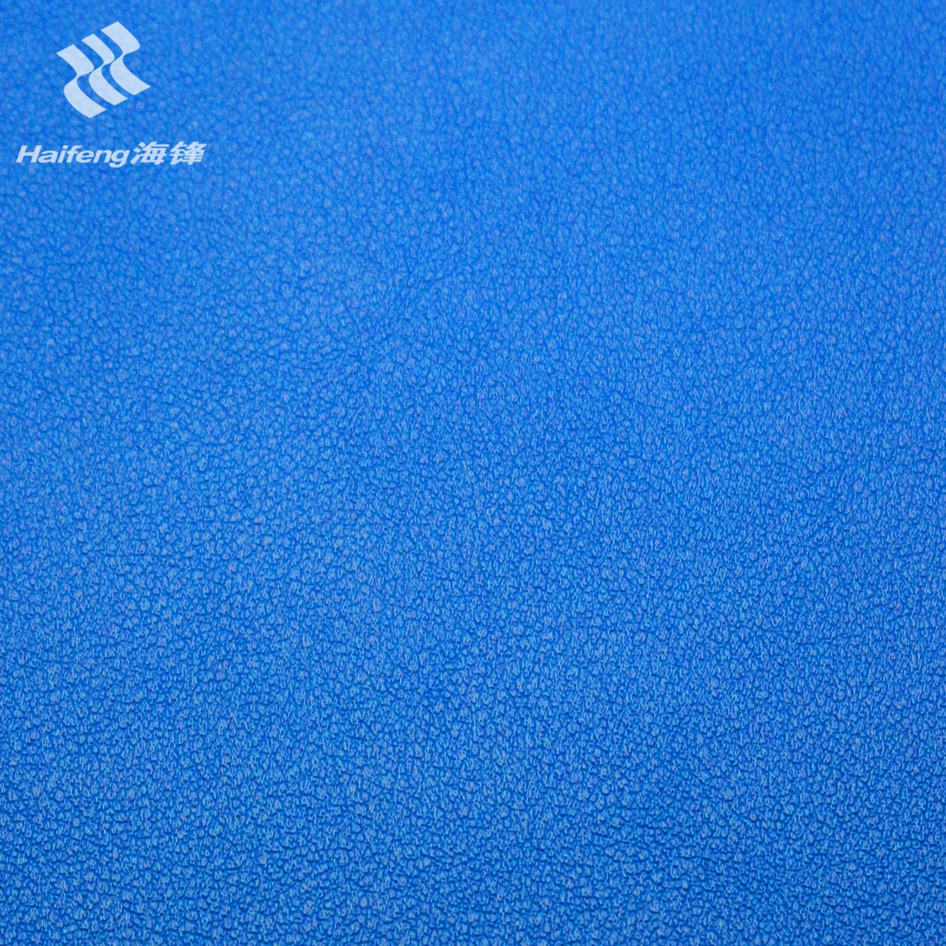 deep blue automotive PVC leather with subtle textured surface, suitable for car seats, headliners, door panels and marine interior applications