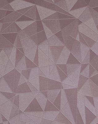 G7698 dusty purple grey geometric PVC leather with triangular embossed pattern, suitable for car seat upholstery, door panels, yacht interiors, sofa and premium furniture applications