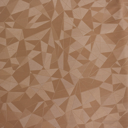G7698 light taupe geometric PVC leather with elegant triangular embossed pattern, suitable for car seat upholstery, door panels, yacht interiors and furniture applications
