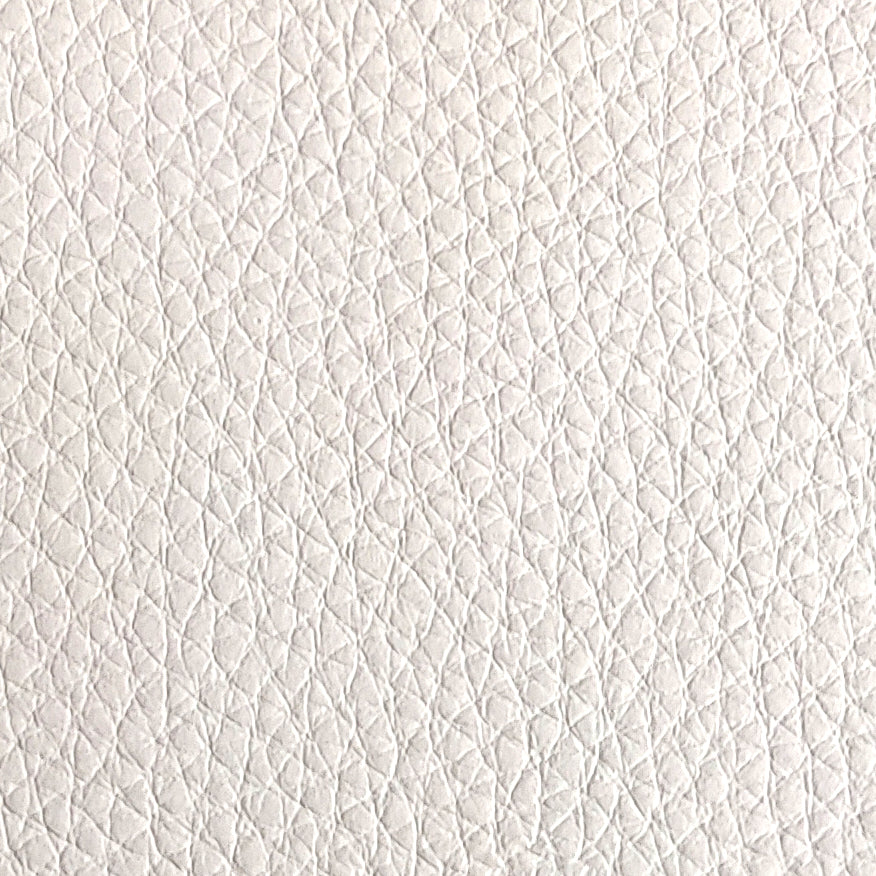 G7686 off-white automotive PVC leather with subtle embossed texture, perfect for car seats, headliners, door panels, yacht interiors and light-colored furniture