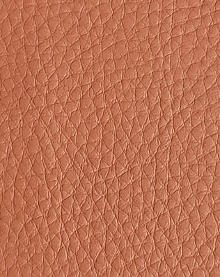 G7686 peach pink automotive PVC leather with warm embossed texture, ideal for car seat upholstery, door panels, yacht interiors and luxury furniture applications