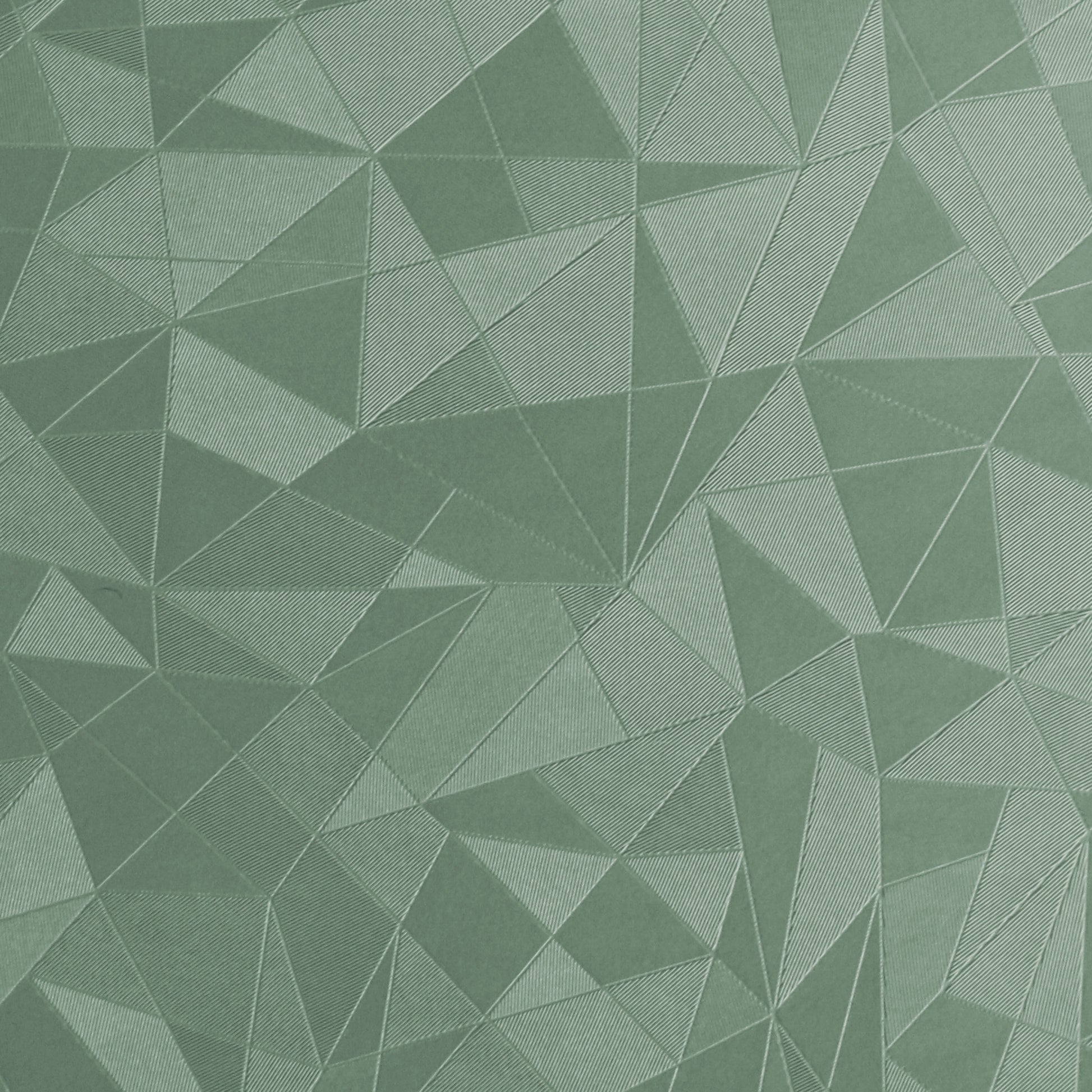 G7698 sage green geometric PVC leather with modern triangular embossed texture, perfect for car seats, headliners, door panels and premium sofa applications