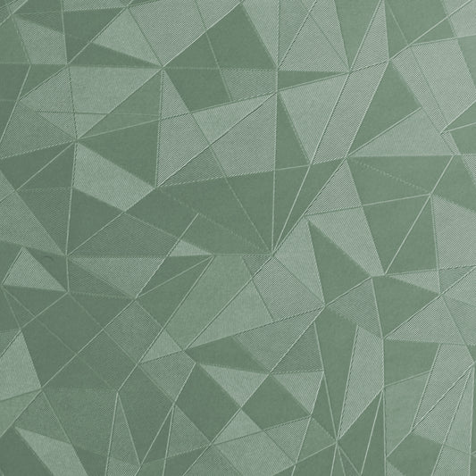 G7698 sage green geometric PVC leather with modern triangular embossed texture, perfect for car seats, headliners, door panels and premium sofa applications