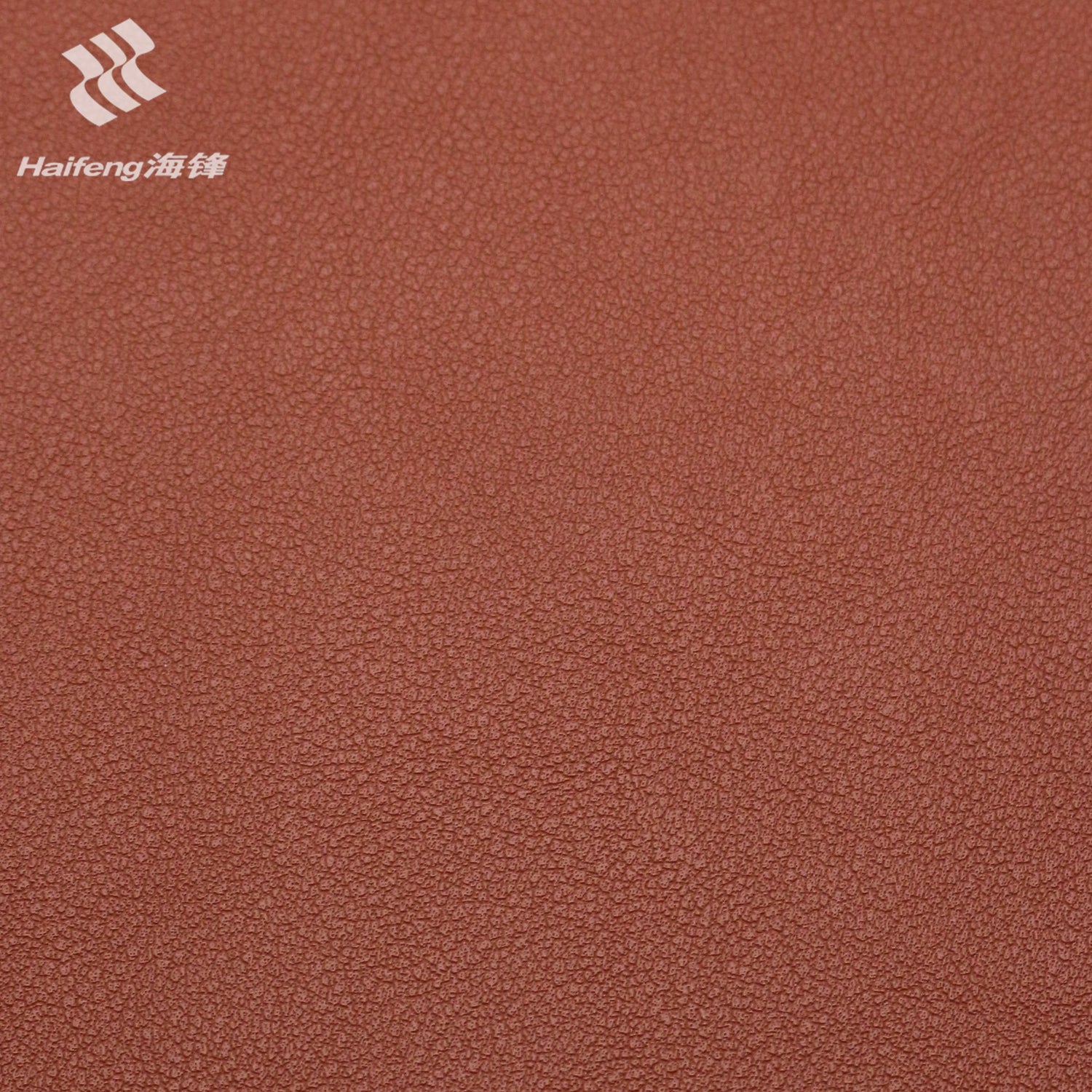 terracotta brown automotive PVC leather with realistic embossed texture, perfect for car seat upholstery, door panels and high-end furniture